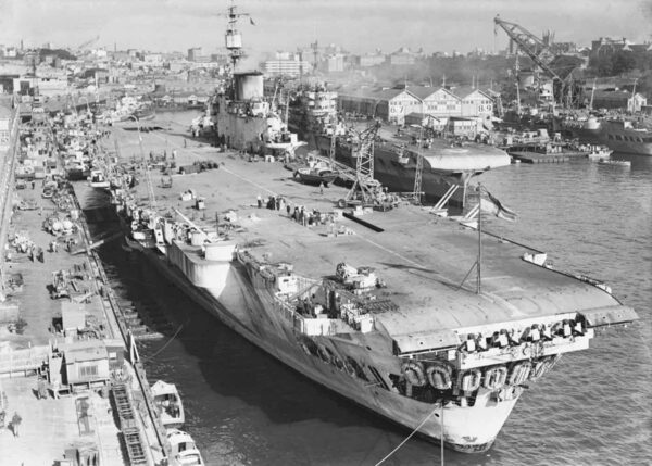 Aircraft Carrier in Water