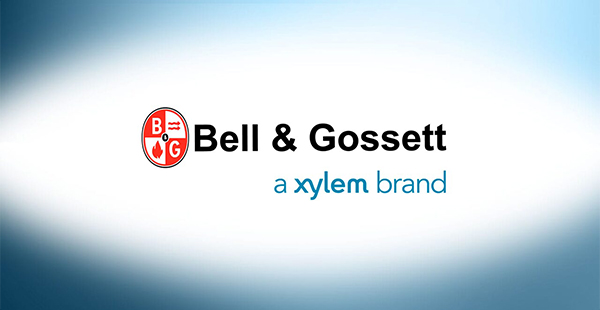 The logo for Bell & Gossett, a brand that made valves and pumps with asbestos components.