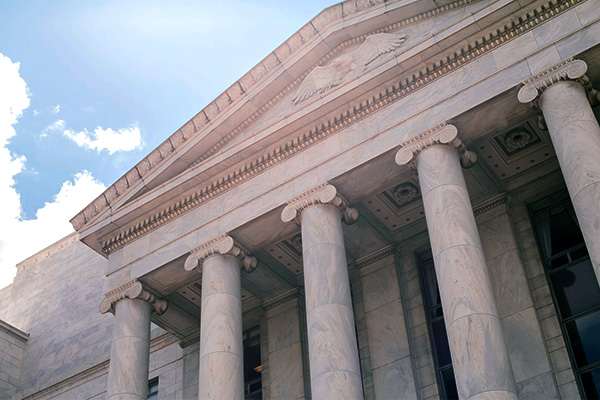 Courthouse where mesothelioma patients can file asbestos lawsuits.