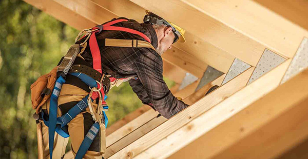 Construction Worker at a Construction Site